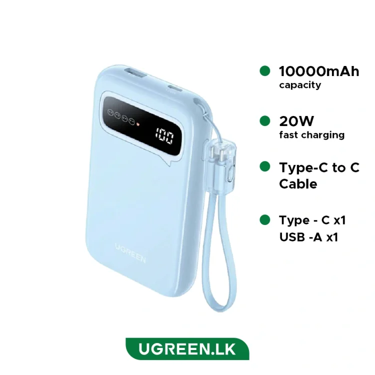 UGREEN-10000mAh-20W-Two-way-Fast-Charging-Power-Bank-with-Type-C-to-Type-C