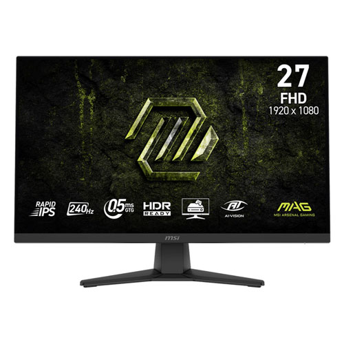 MSI MAG 272F X24 27" Inch FHD 240HZ 0.5MS Adaptive Sync Rapid IPS Gaming Monitor (3 Years Warranty)